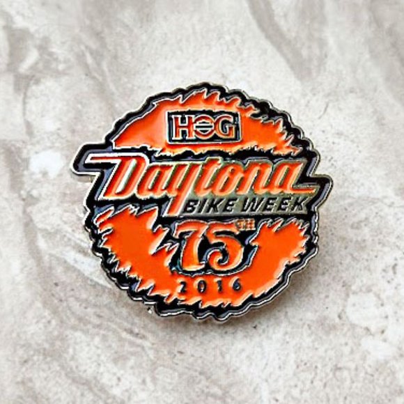 Harley-Davidson Other - Harley-Davidson 75th Daytona Bike Week - 2016 Enamel Pin